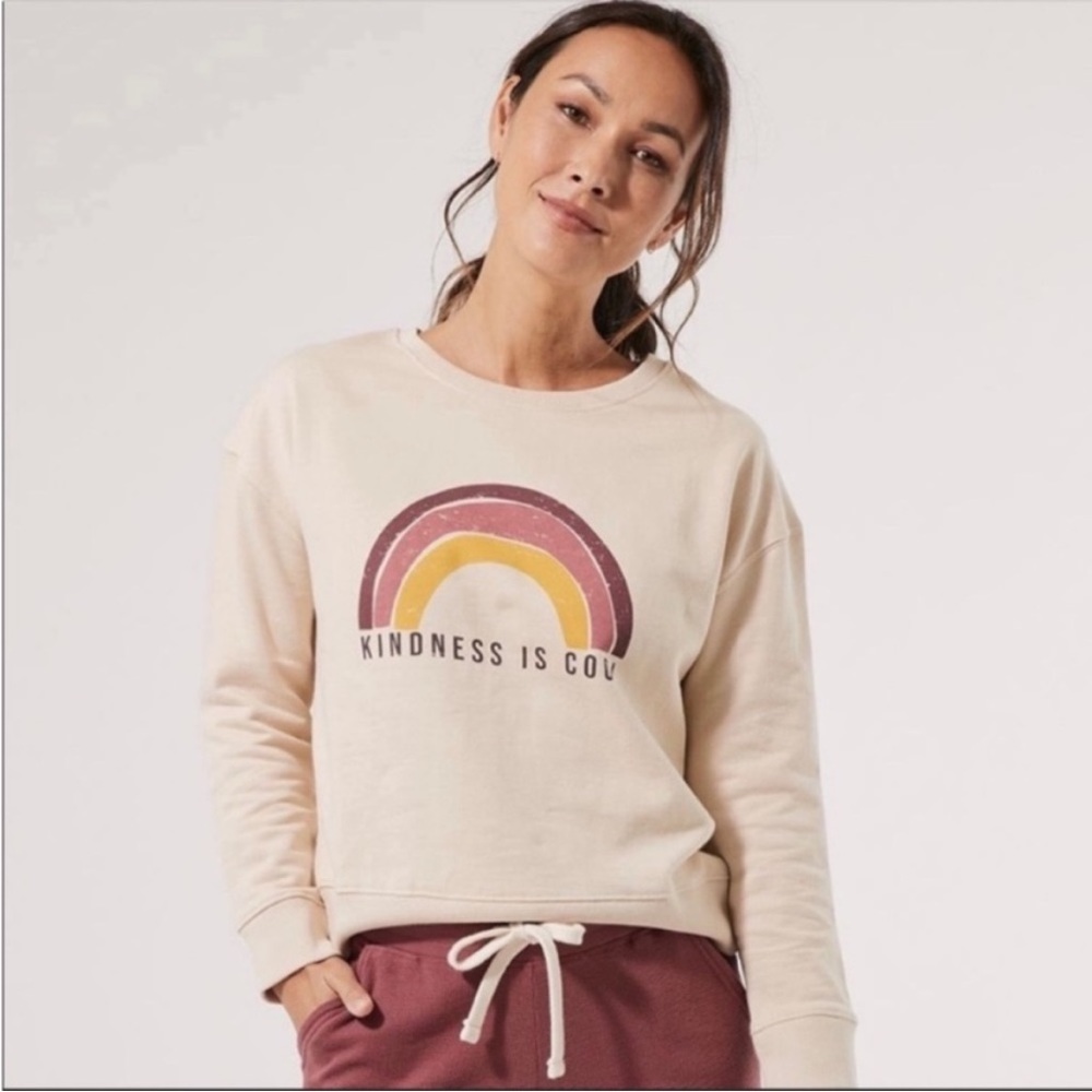 Pact Kindness Is Cool Organic Cotton Sweatshirt sweater size XL
